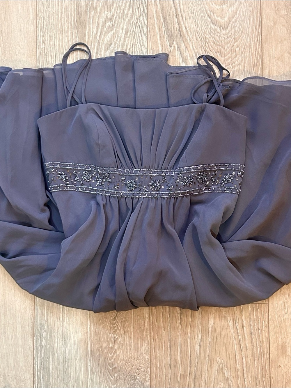 David's Bridal Beaded Y2K fairy dress